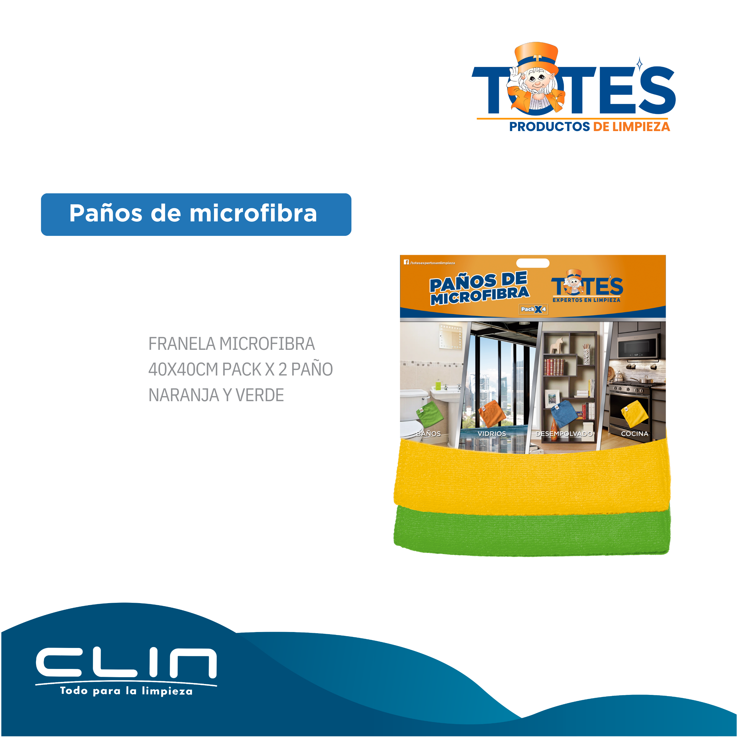 Paños microfibra 2U